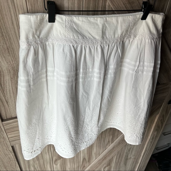 Flowy White Skirt by Romy - Picture 2 of 9